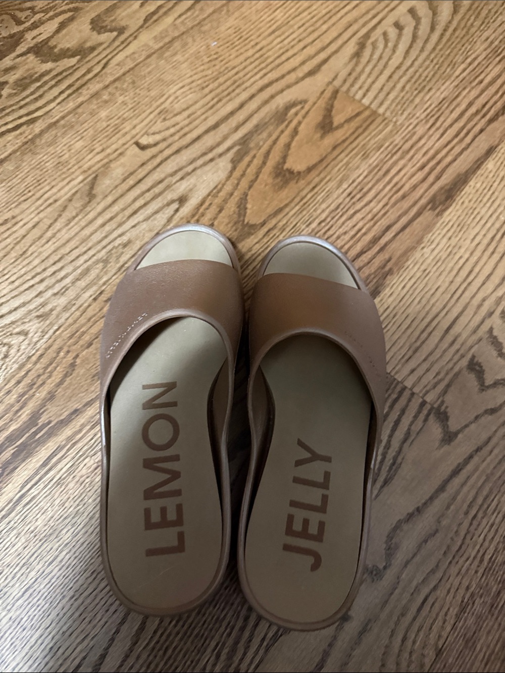 Lemon Jelly Women's Tan Slide Mules